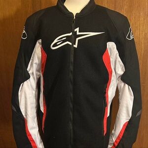 Alpinestars Black White and Red Performance Motorcycle Jacket